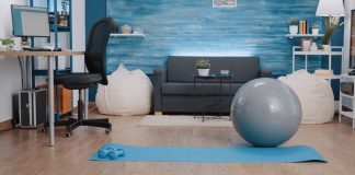 best flooring for home gym workout space